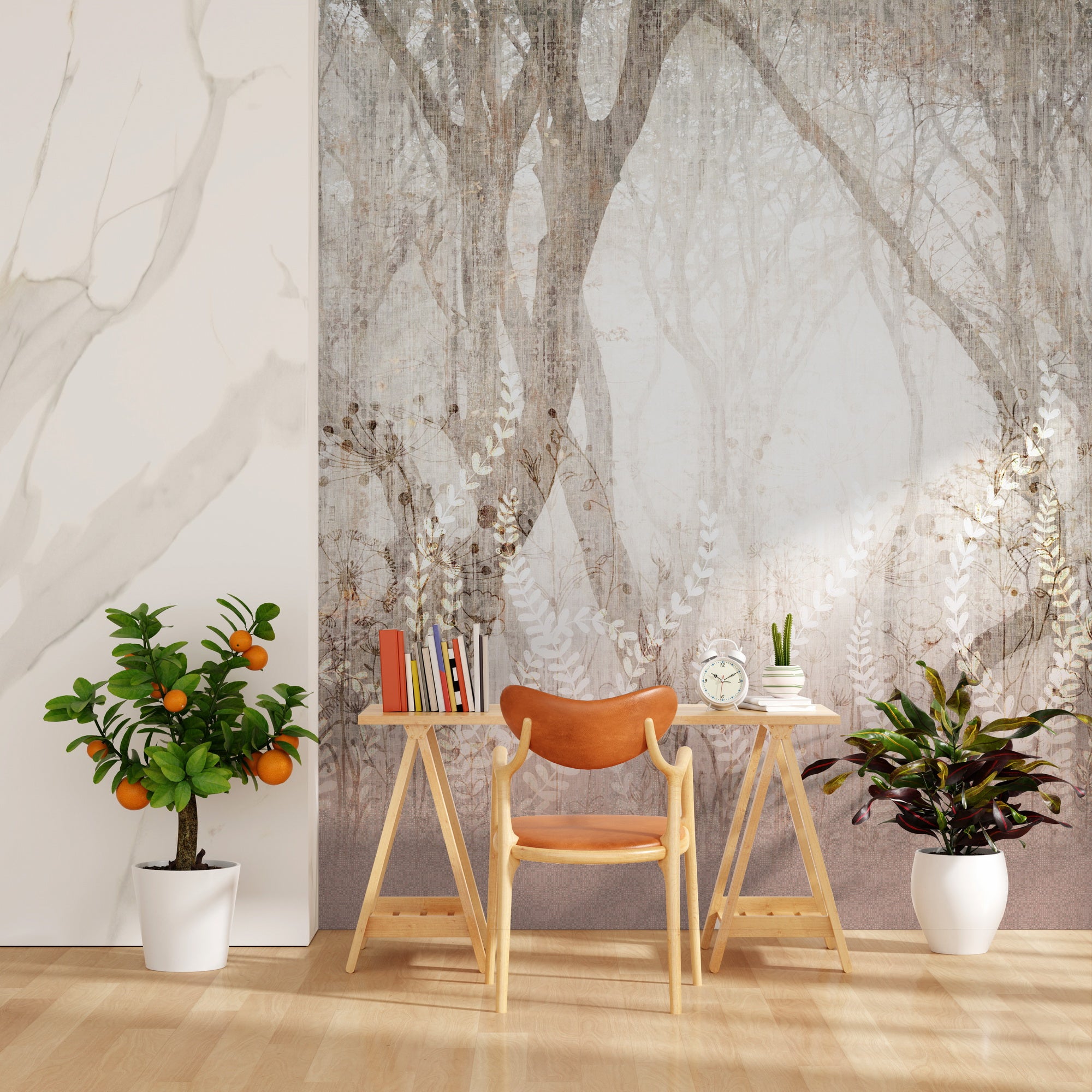 Mystic Canopy: "Aranya" Wallpaper