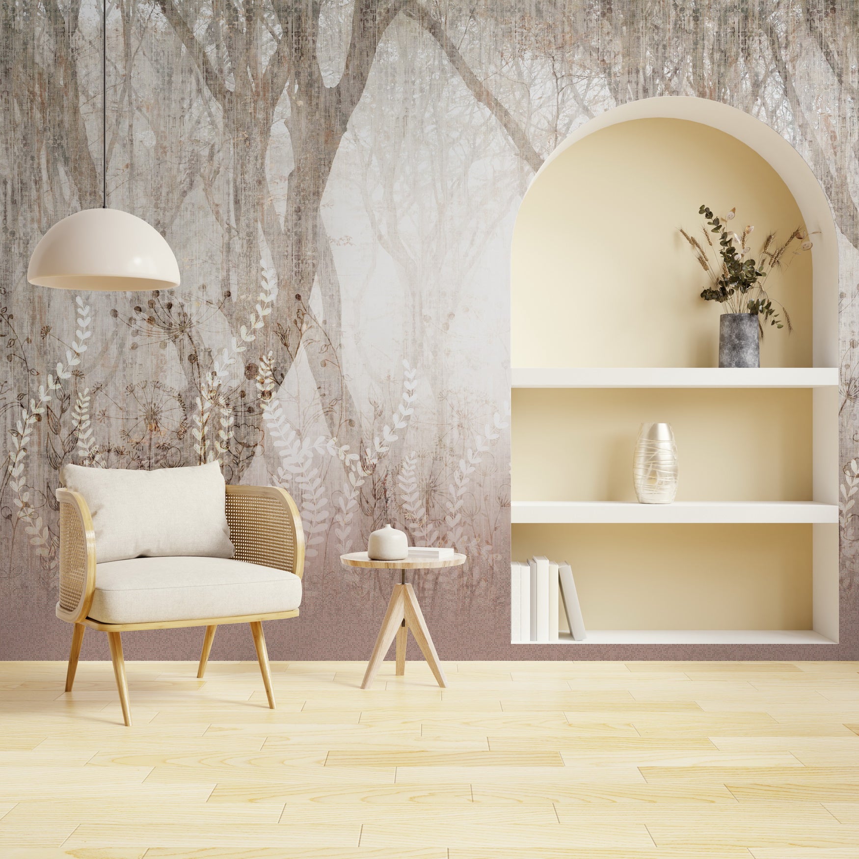 Mystic Canopy: "Aranya" Wallpaper