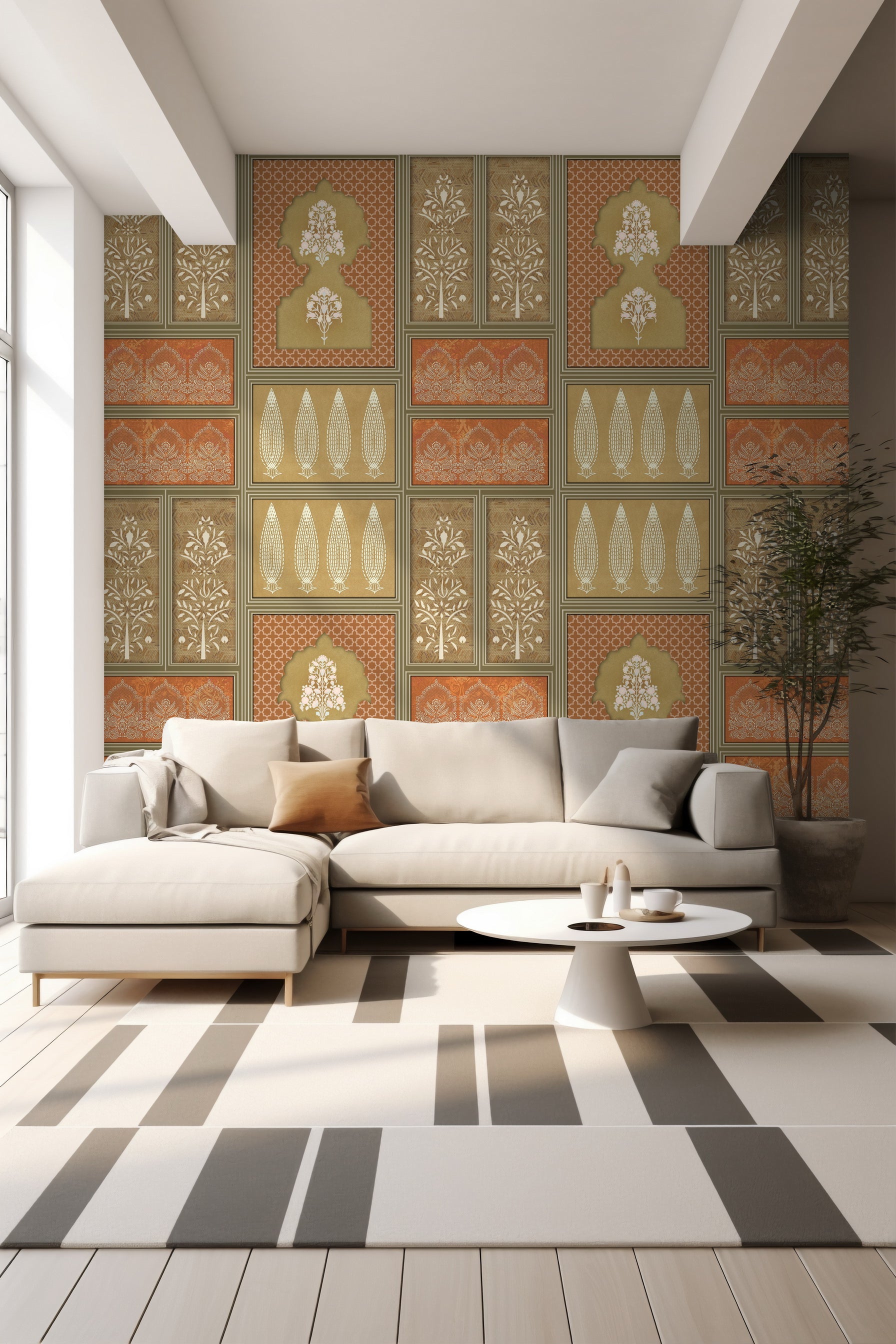 Blooming Inlay: "Rachana" Wallpaper