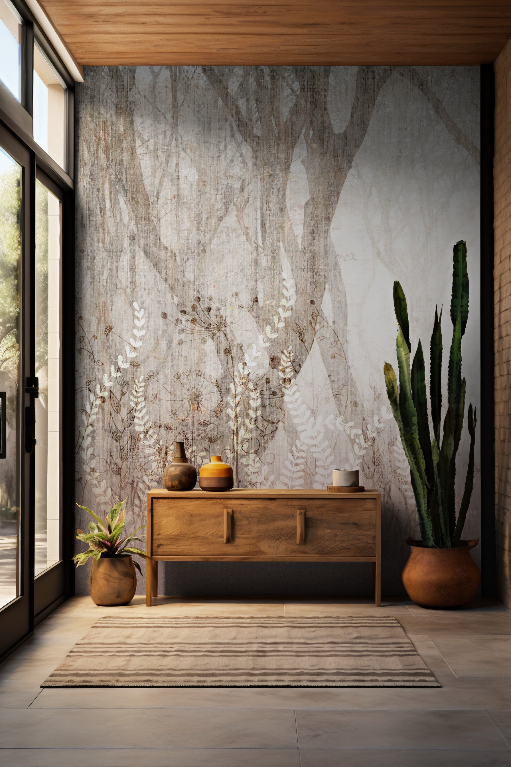 Mystic Canopy: "Aranya" Wallpaper