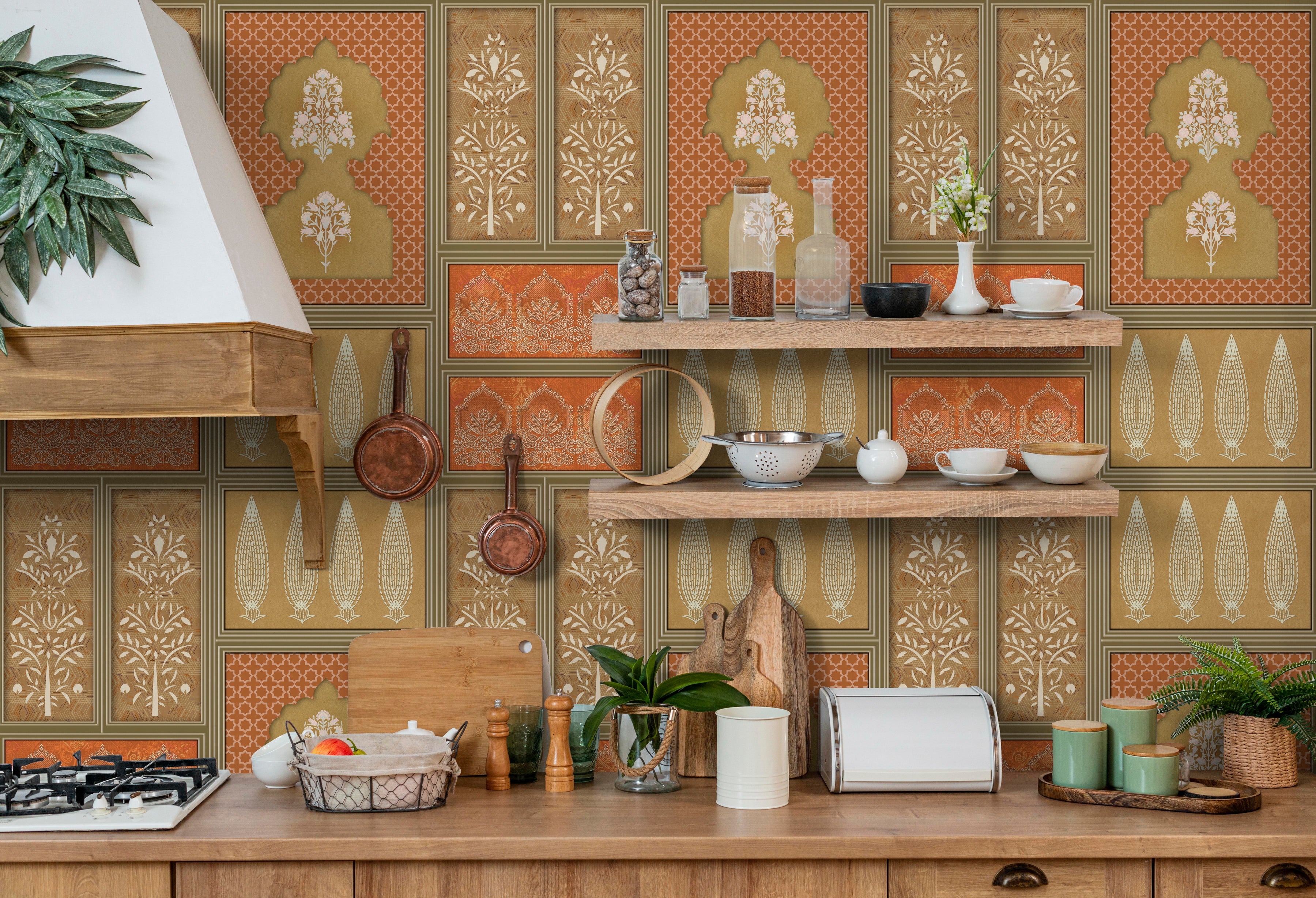 Blooming Inlay: "Rachana" Wallpaper