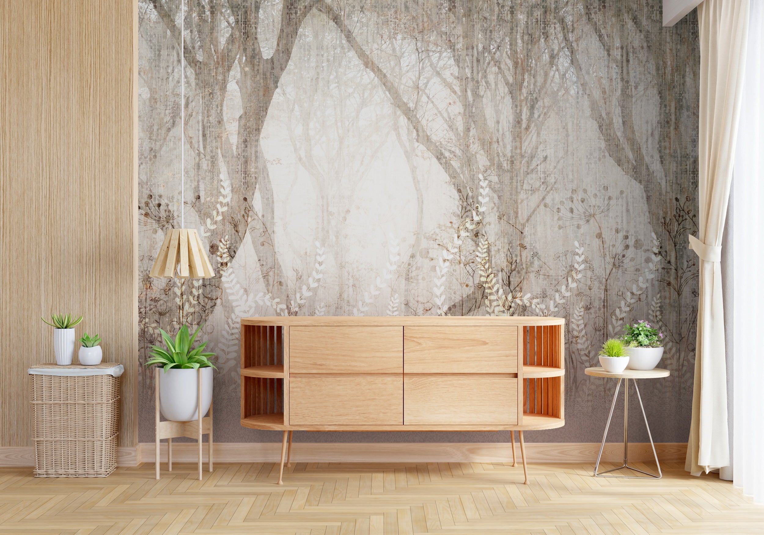 Mystic Canopy: "Aranya" Wallpaper