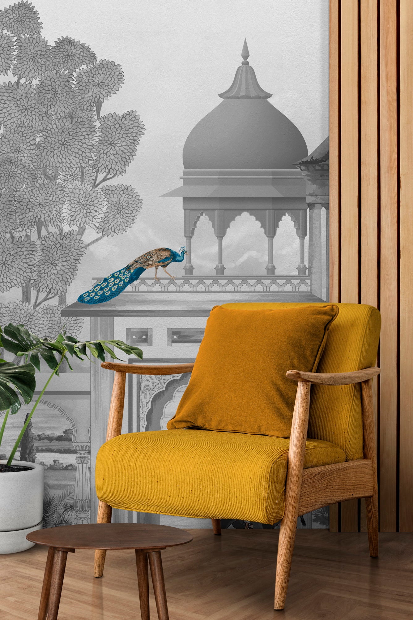 Graceful Balcony: "Shringaar" Wallpaper