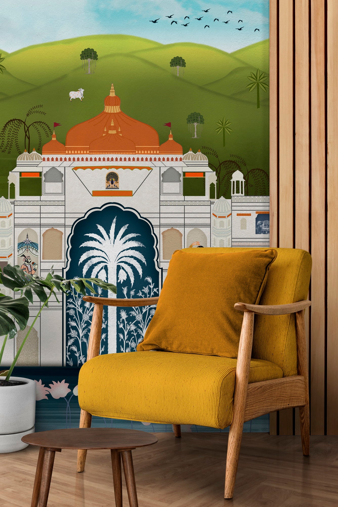 Regal Gardens: "Udyan Mahal" Wallpaper Mural