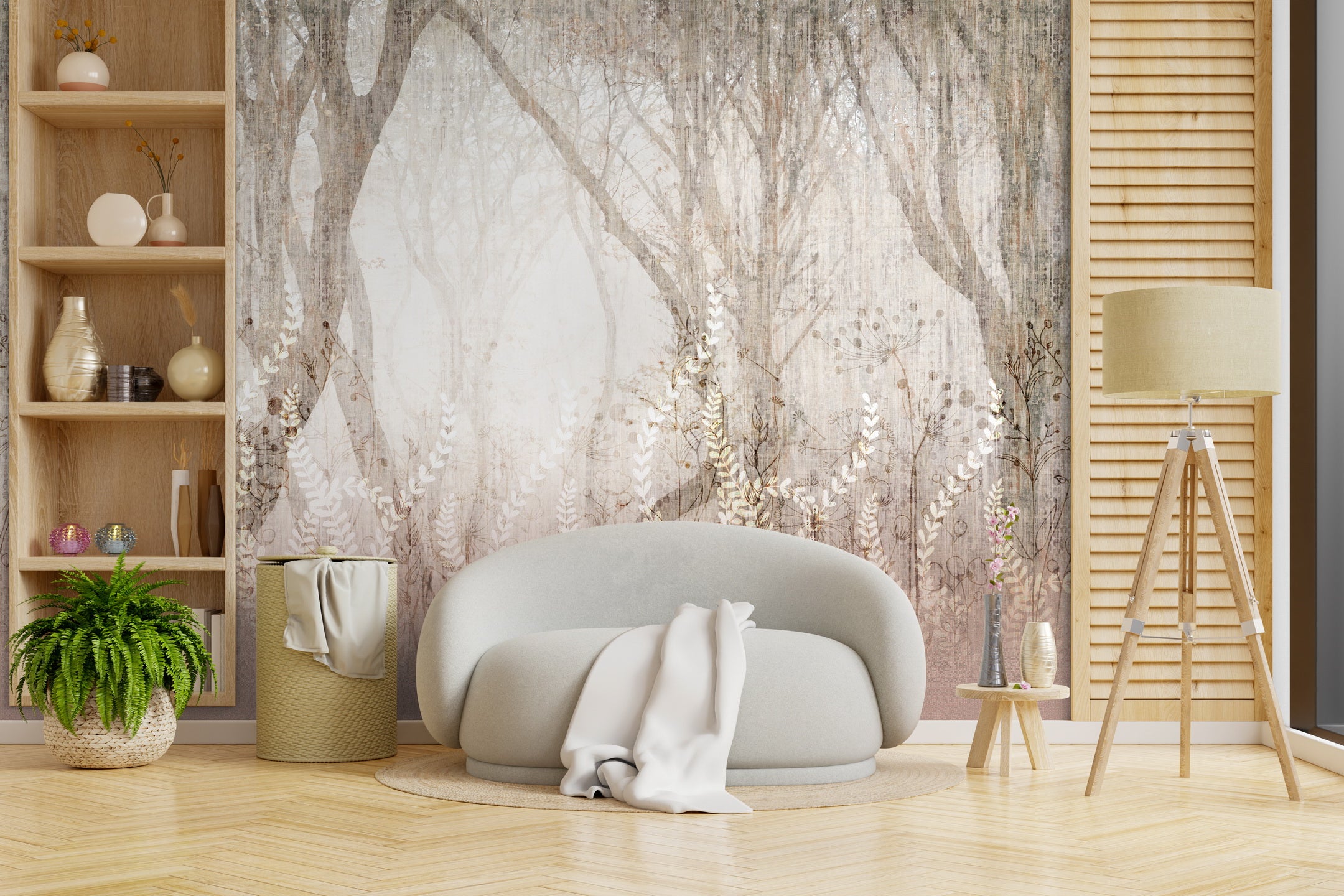 Mystic Canopy: "Aranya" Wallpaper
