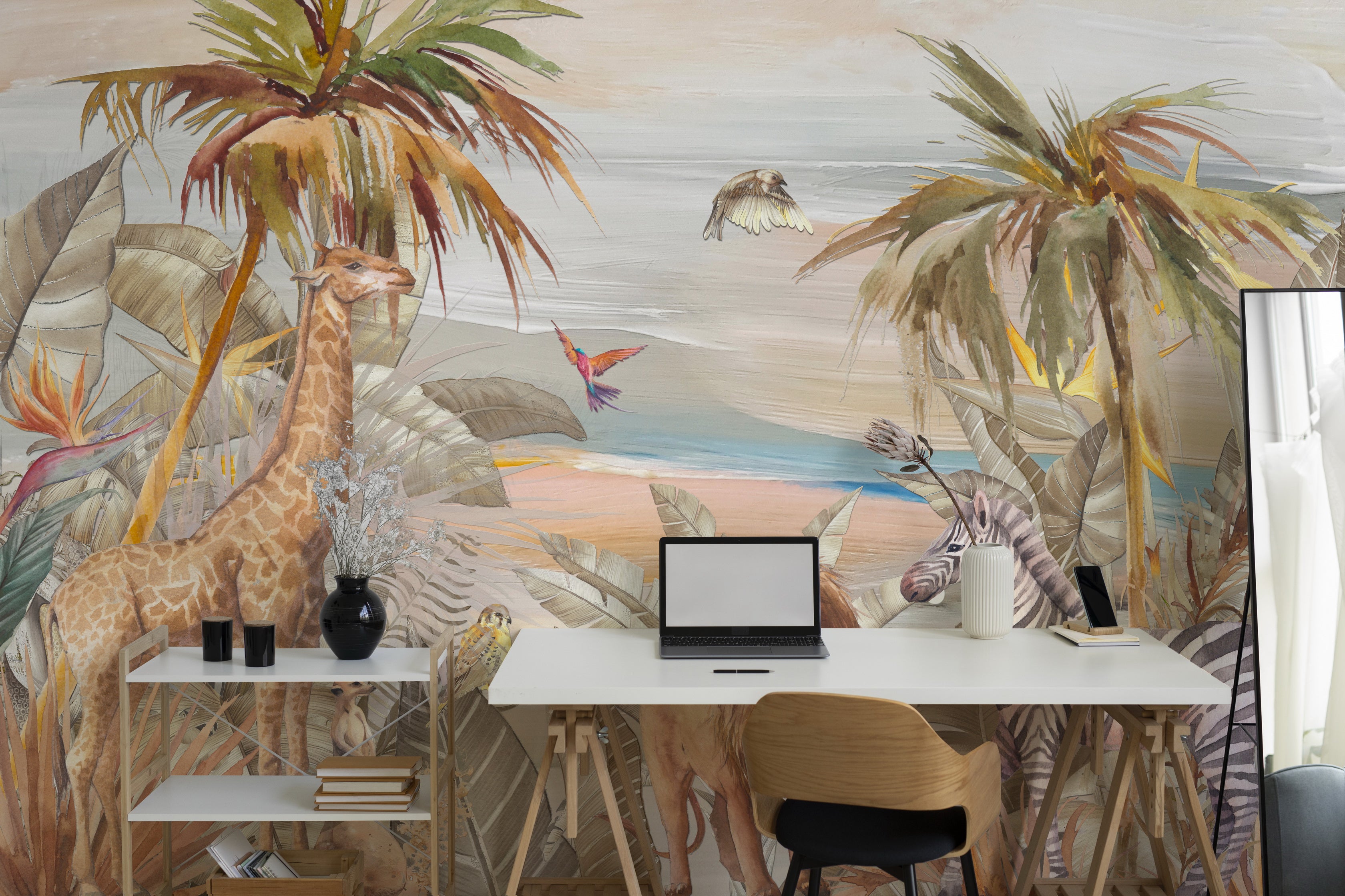 Wild Oasis Sarovara wallpaper - customized animal oasis wallpaper by Brahm