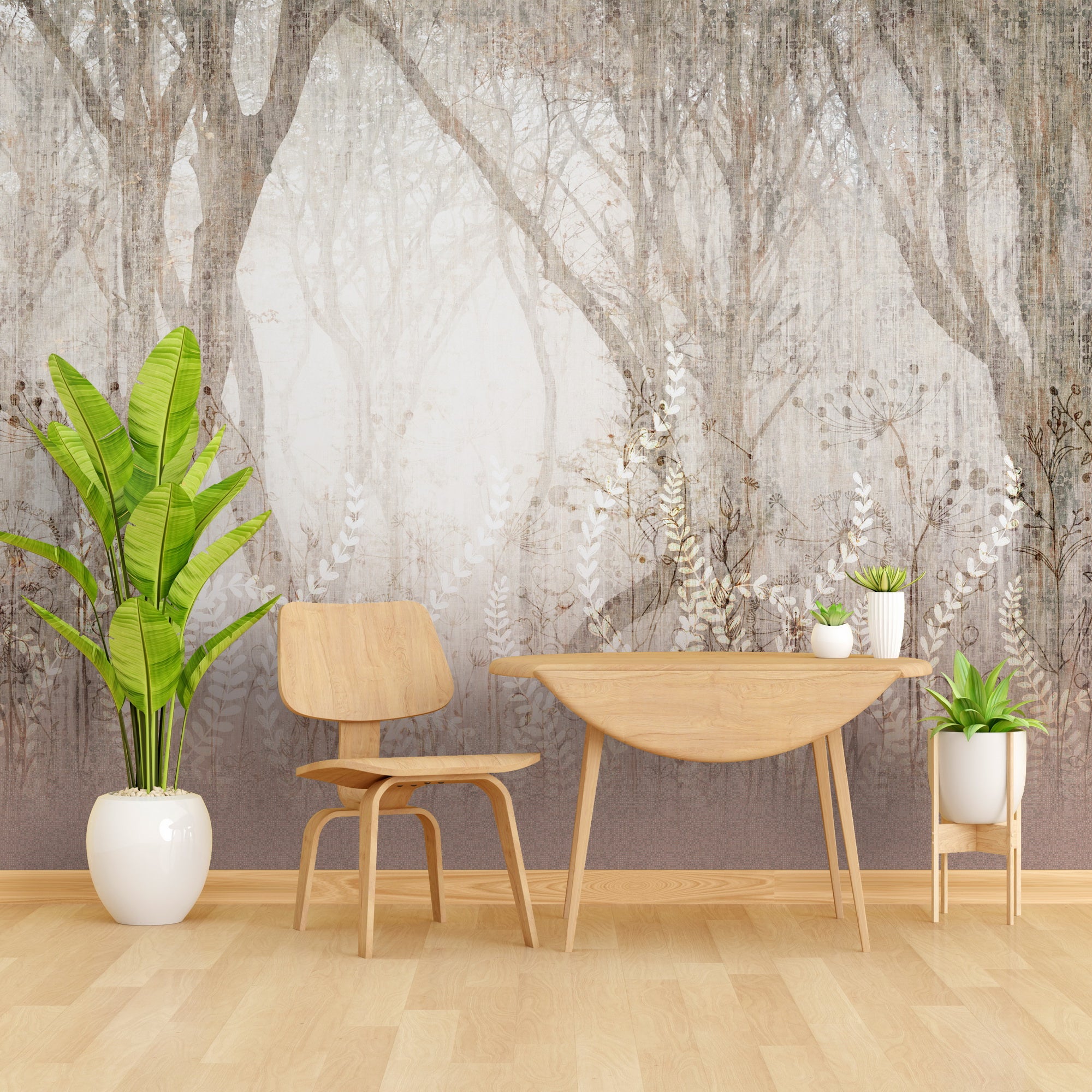 Mystic Canopy: "Aranya" Wallpaper