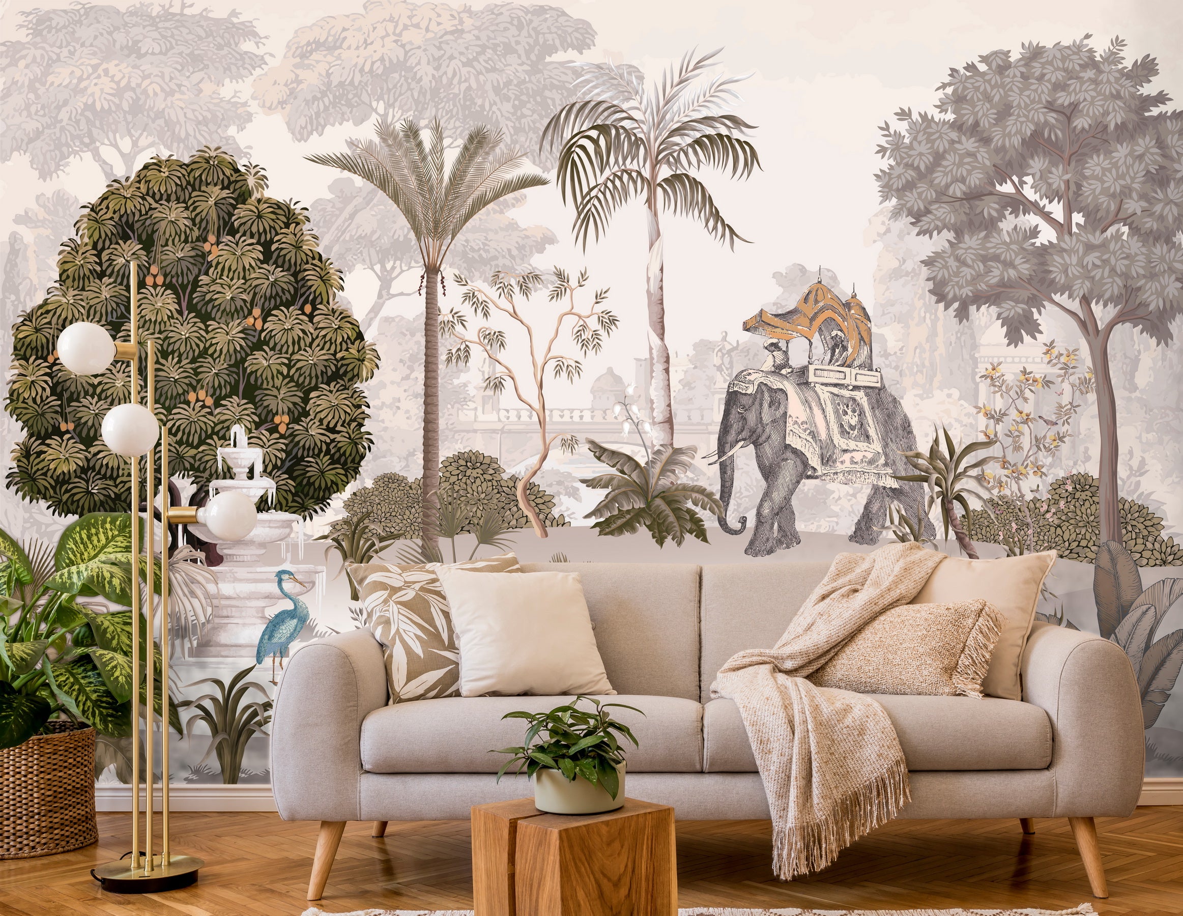 Elephant Grove wallpaper - Customized animal wallpaper by Brahm