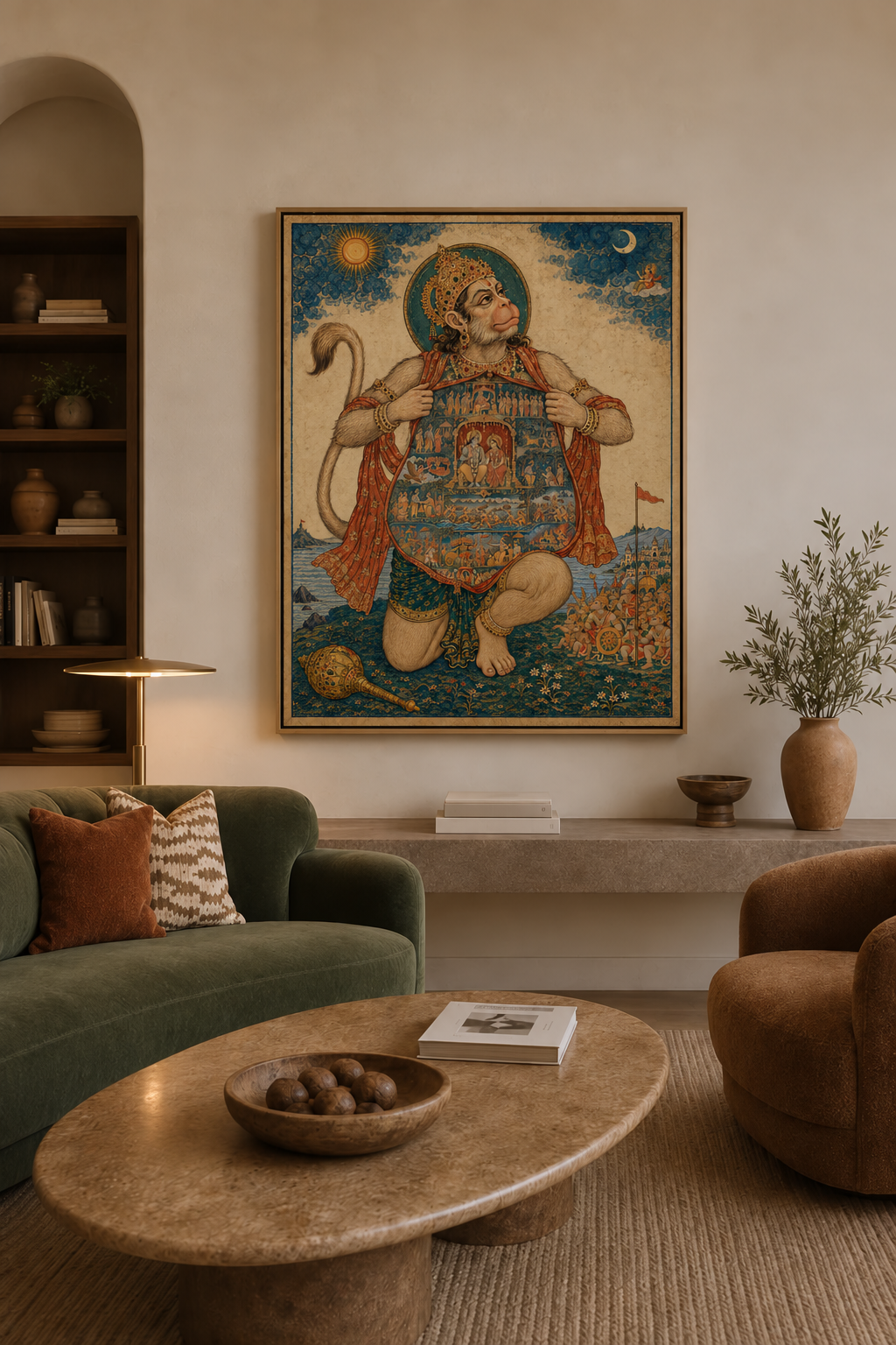 Hanuman’s Heart: The Revelation of Devotion Print