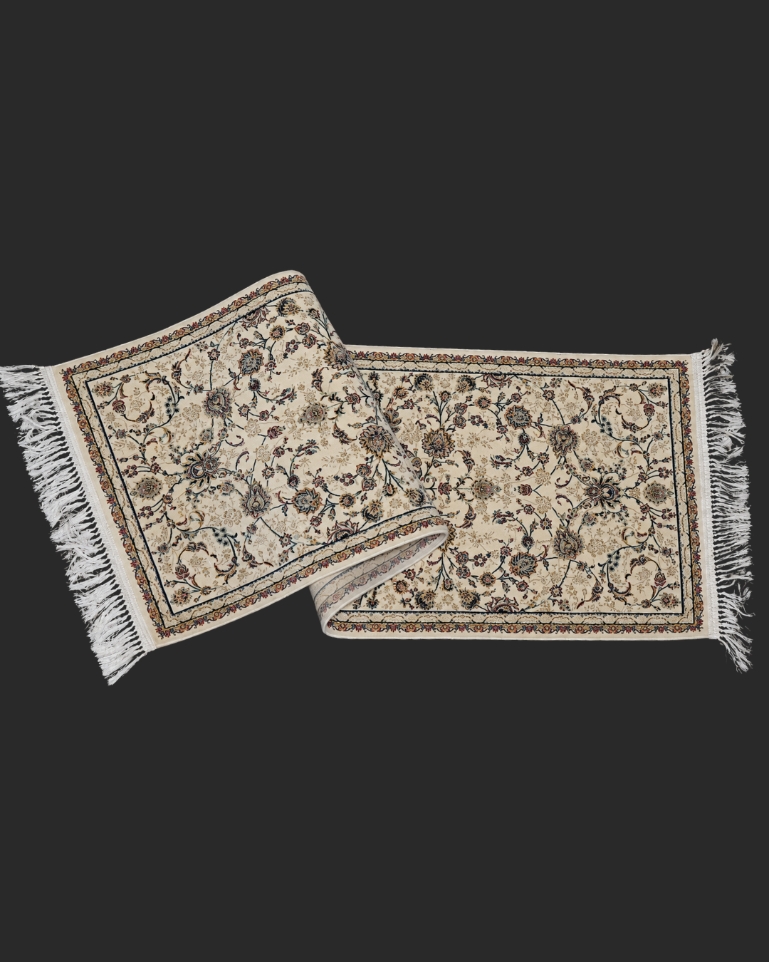 Arghavan Silk & Wool Blend Carpet Runner– Amethyst Floral Medallion
