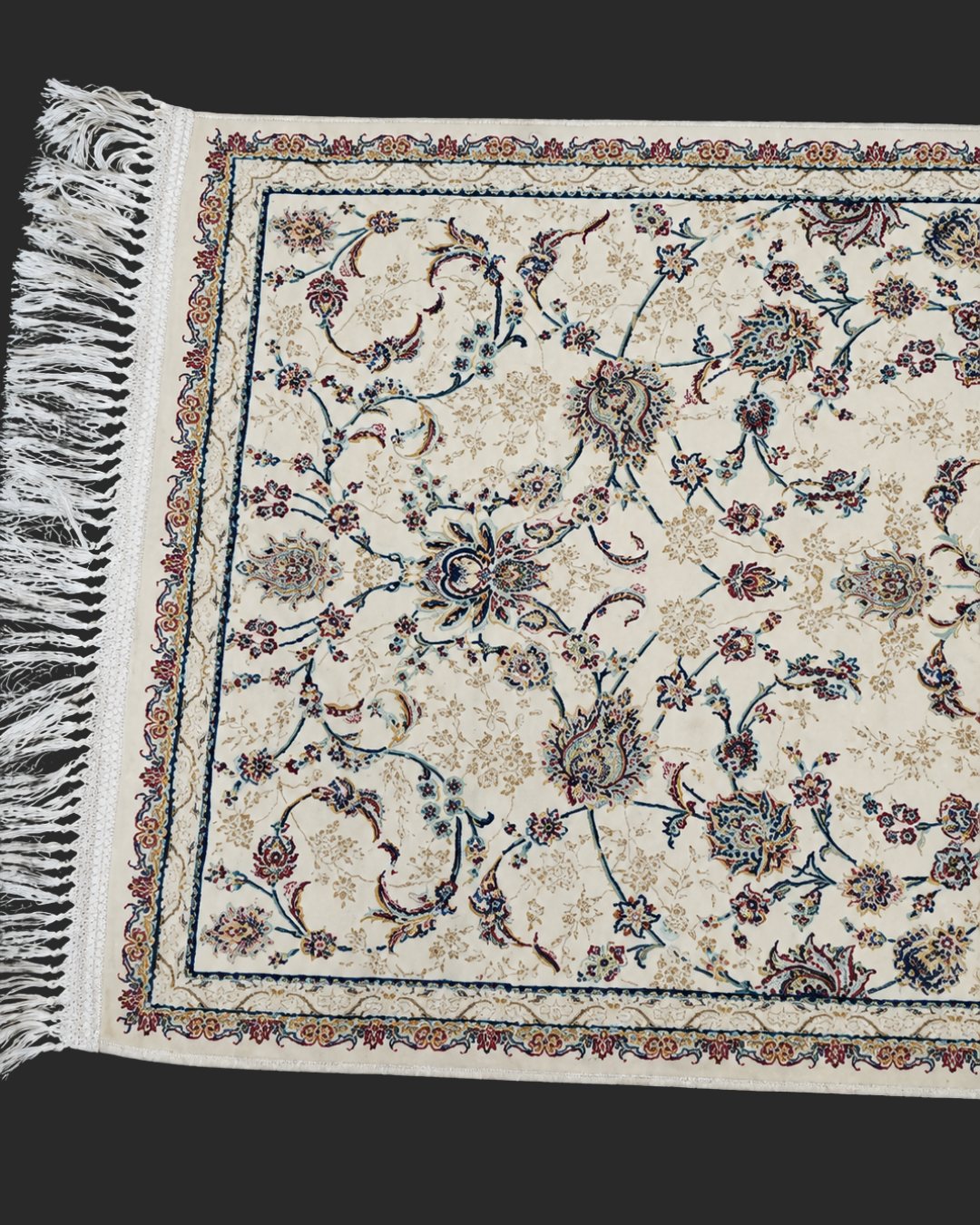 Arghavan Silk & Wool Blend Carpet Runner– Amethyst Floral Medallion