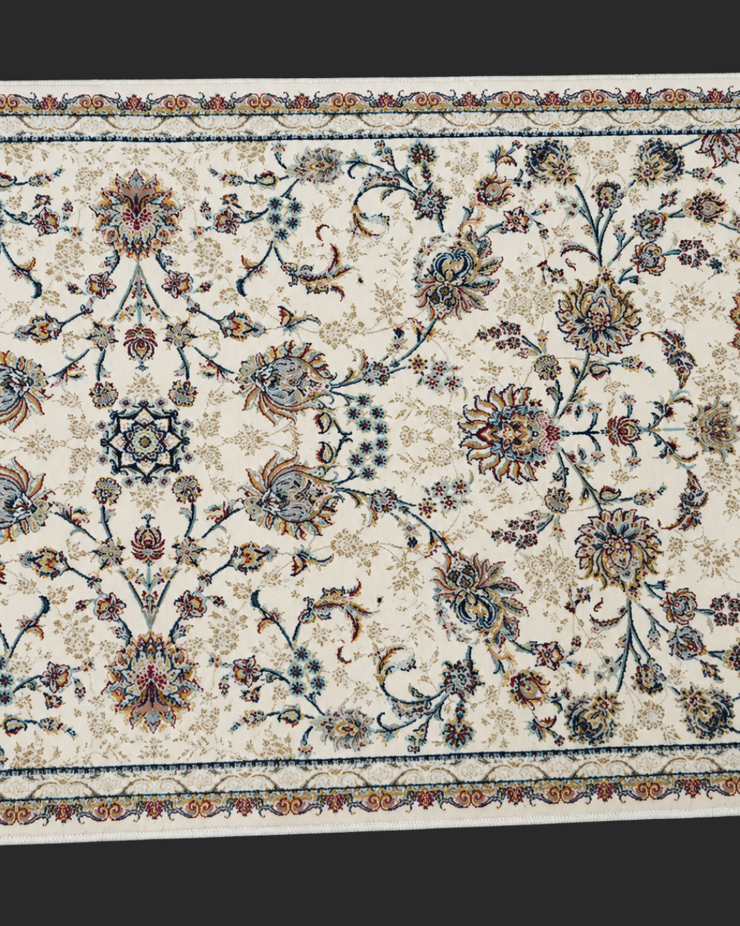 Arghavan Silk & Wool Blend Carpet Runner– Amethyst Floral Medallion