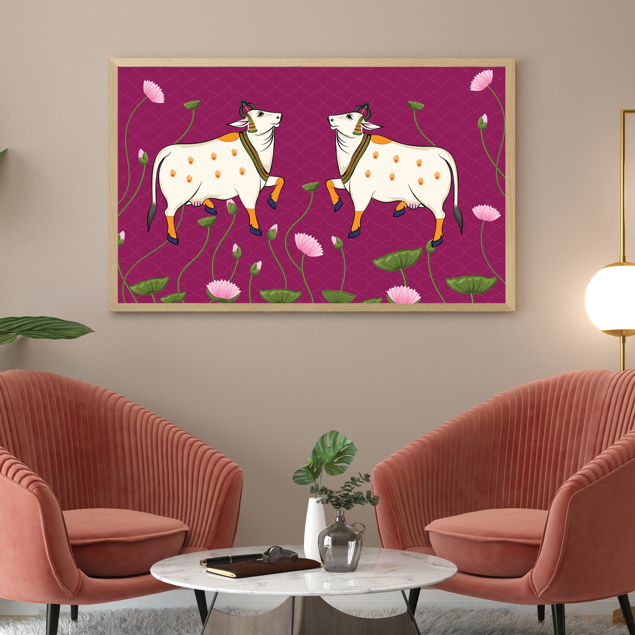 Pichwai Painting- The Holy Cow Painting