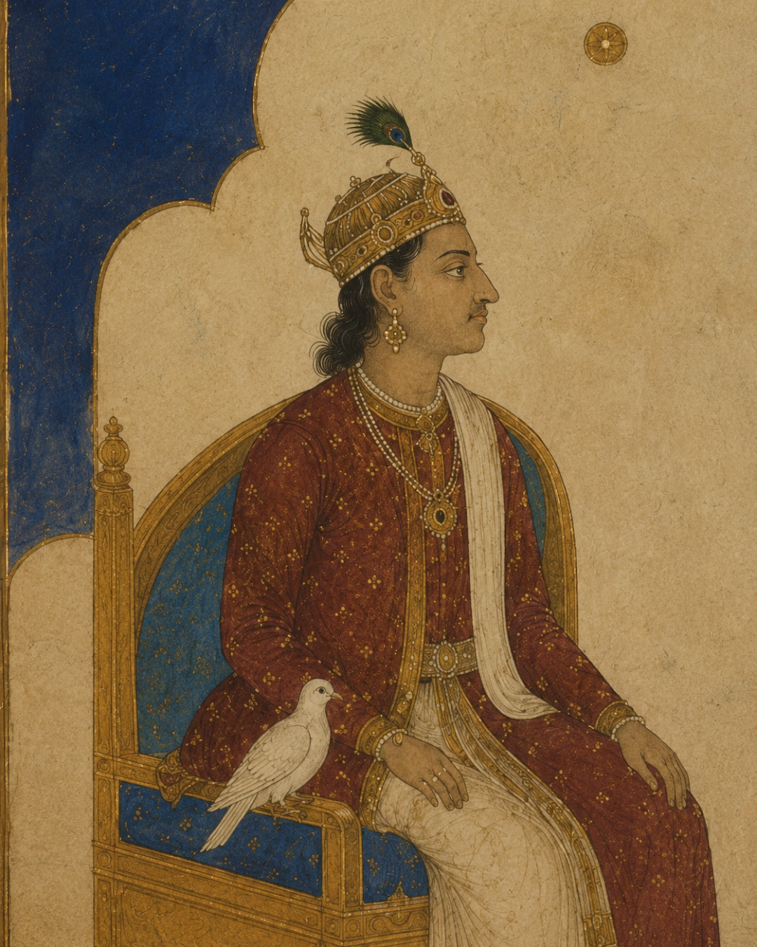 Abhaya — King Shibi and the Scales of Dharma, Vana Parva, Canvas Cloth Print