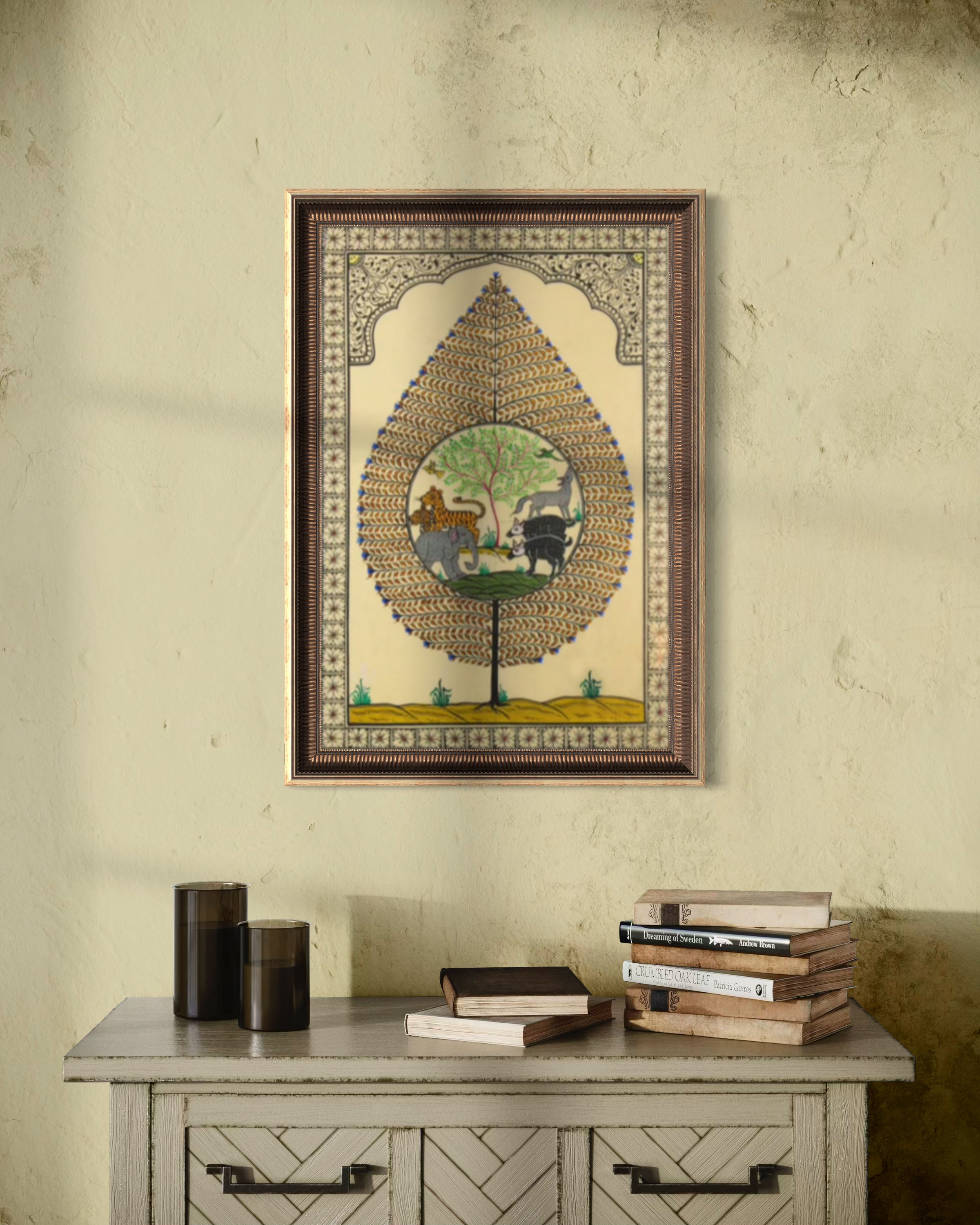 Sacred Continuum: Tree of Life – Orissa Pattachitra Painting