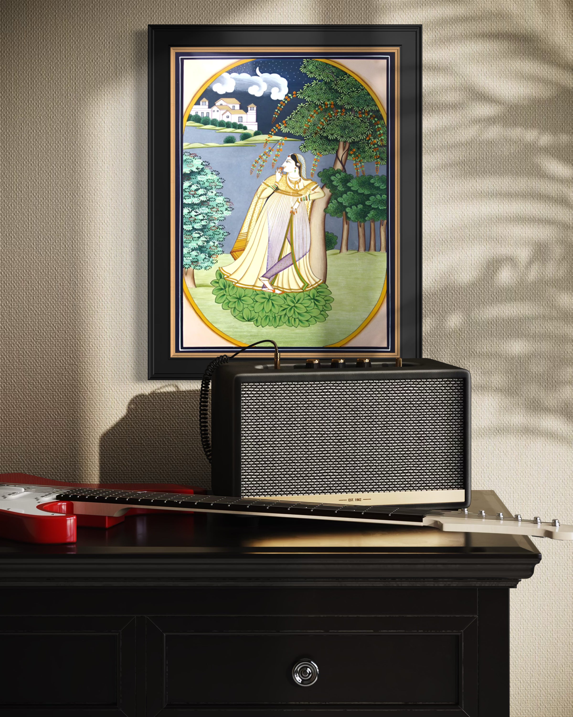 Night Vigil – A Kangra Miniature