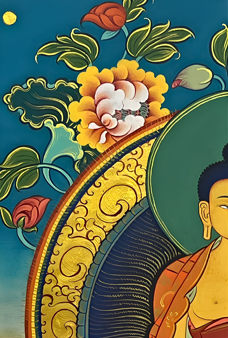 Shakyamuni in Enlightenment – Ladakh Thangka Painting