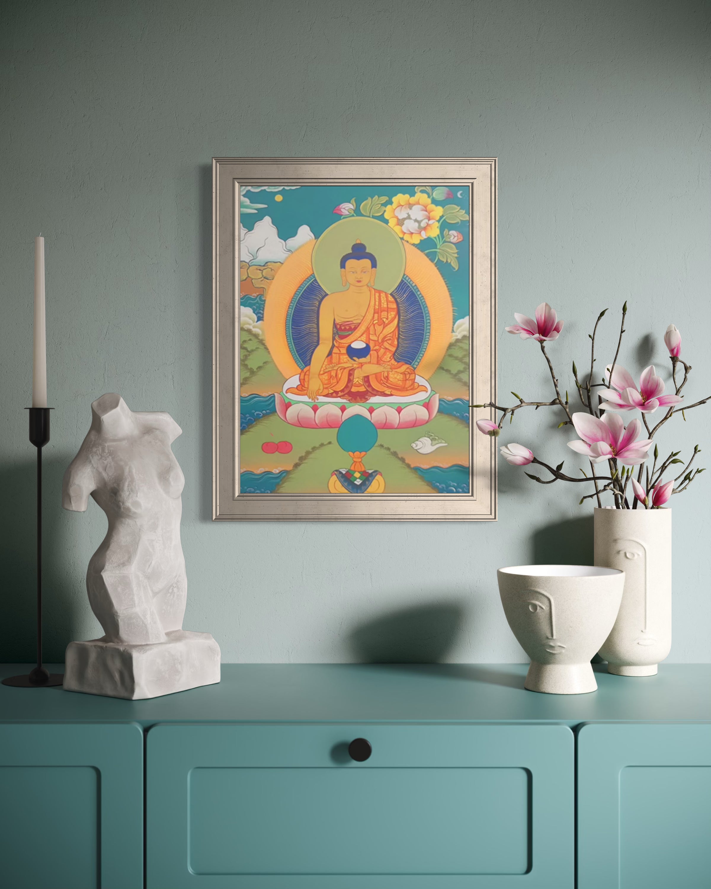 Shakyamuni – Ladakh Thangka Painting