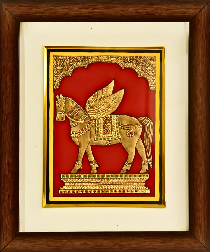 Pegasus - Mysore Paintings (22KT Gold Leaf)