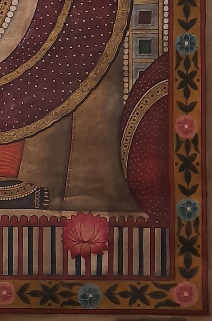 Antique Painting of Lord 'Shrinathji' (Gold)