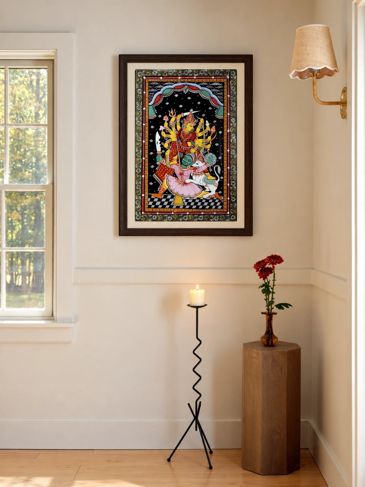 Handpainted – Pattachitra – Durga Mahishasuramardini