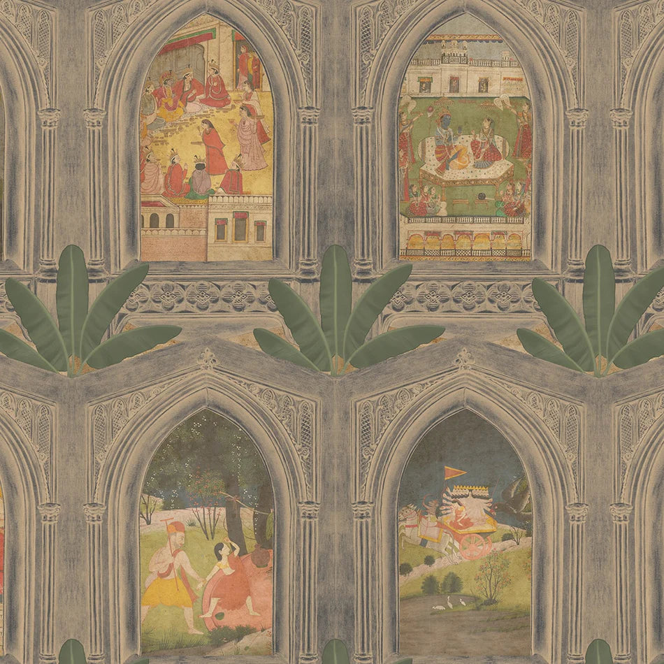 Eternal Saga: "Ramayana" Heritage Luxury Wallpaper