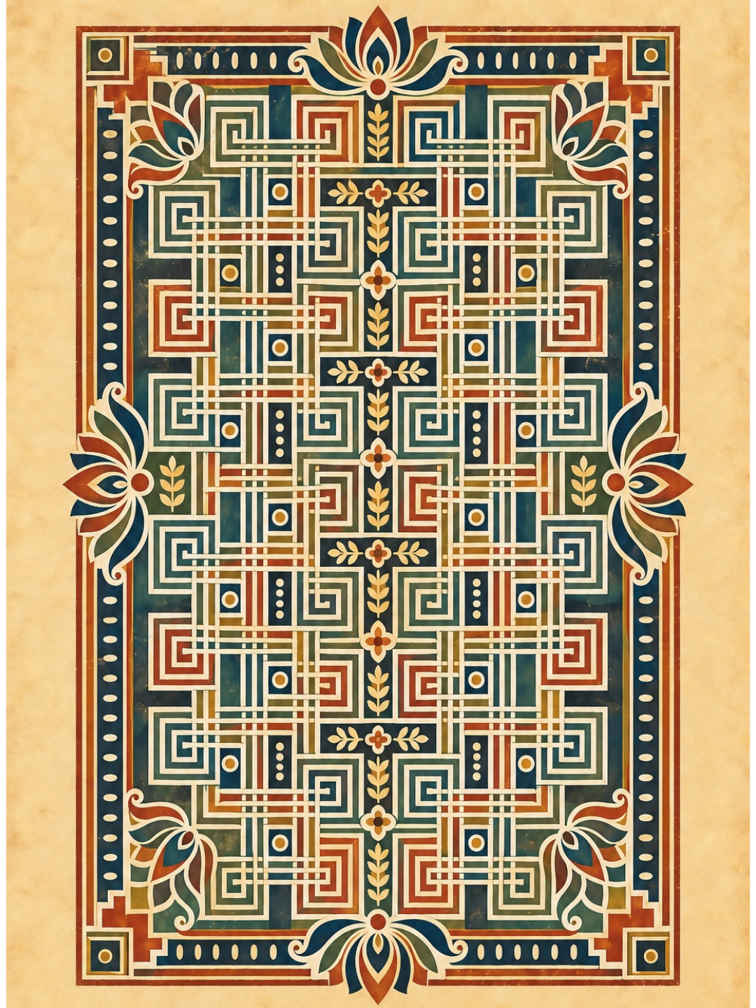 Rangoli Art Print – The Woven Labyrinth