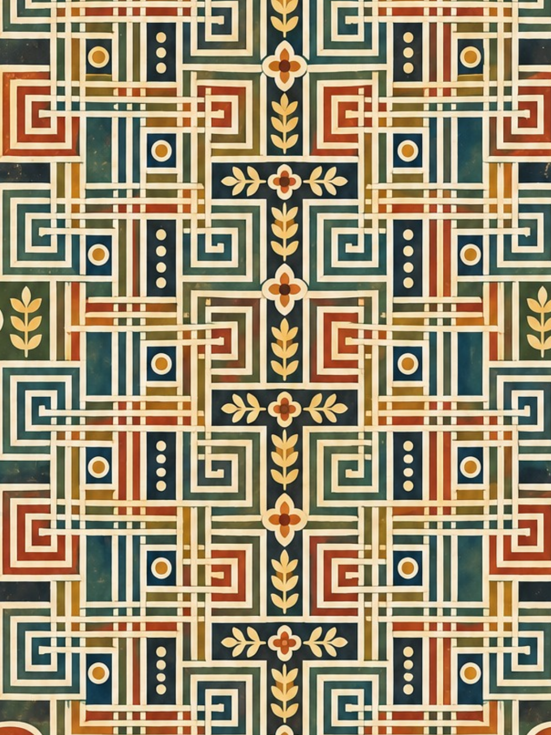 Rangoli Art Print – The Woven Labyrinth
