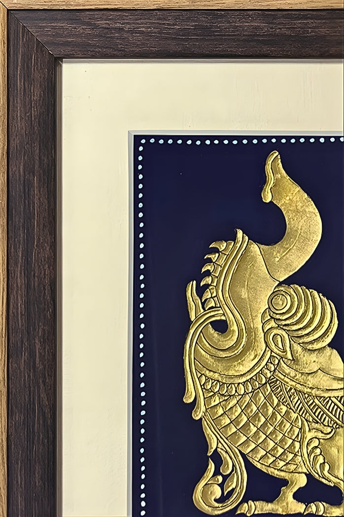 Yalli Pakshi - Mysore Painting (22KT Gold Leaf)