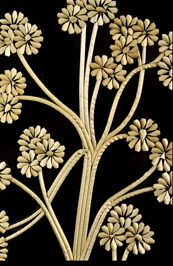 Peacock in Reverence – Sikki Heritage Art