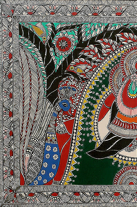 Seetha: Grace in Endurance - Madhubani Painting