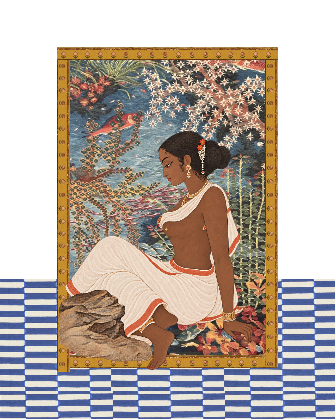 'The Garden of Grace' - A Set of Three Indian Prints