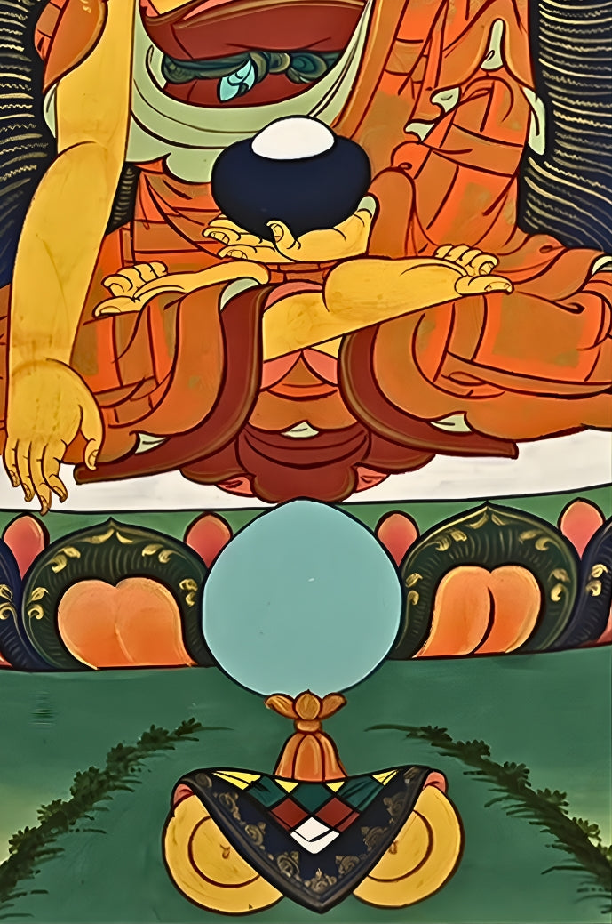 Shakyamuni in Enlightenment – Ladakh Thangka Painting