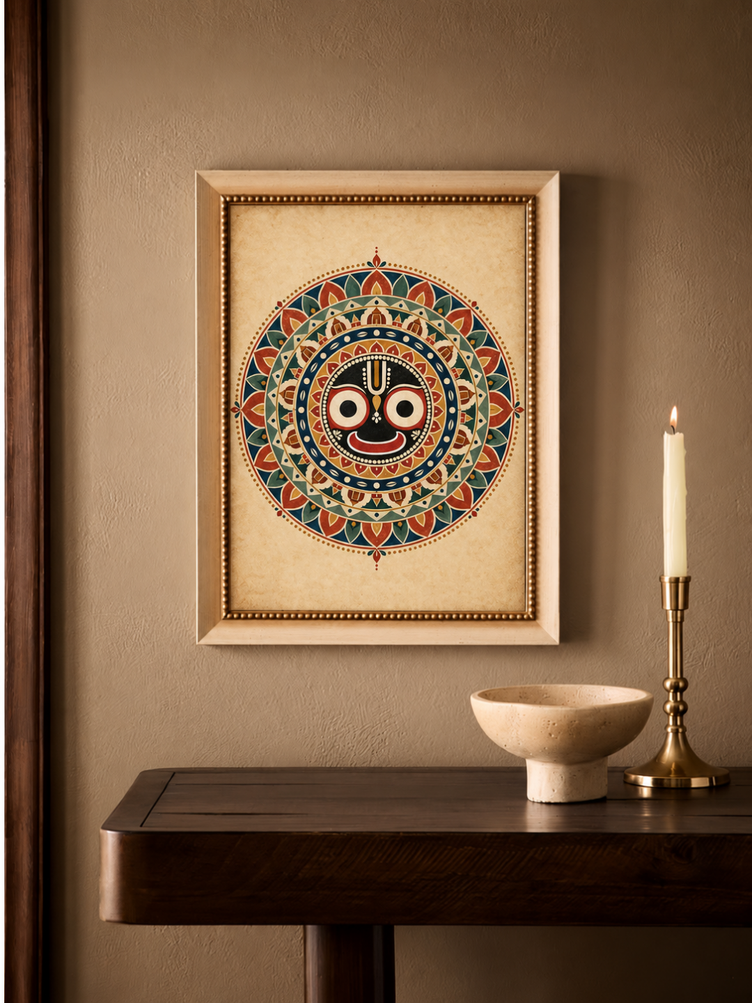 Rangoli Art Print – The Radiant Gaze of Jagannath