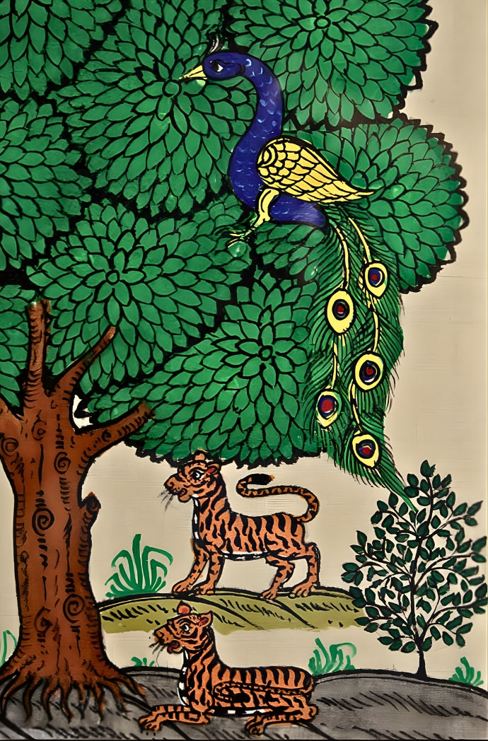 Orissa Pattachitra Tree of Life Painting