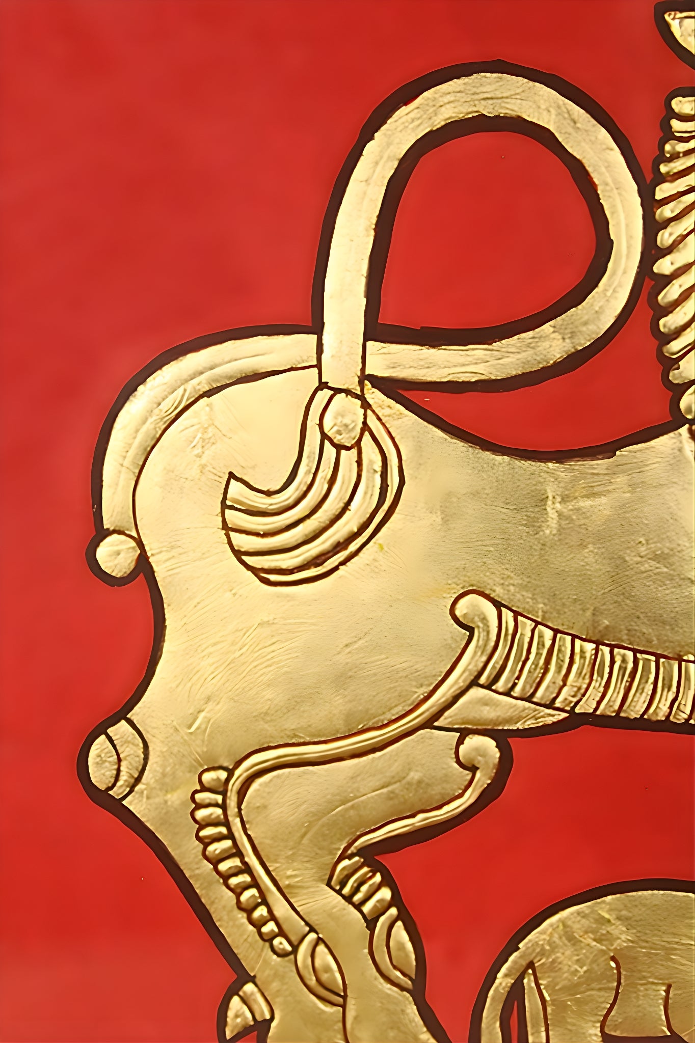 Gaja Shima - Mysore Painting (22KT Gold Leaf)