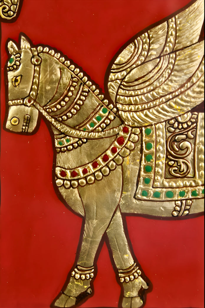 Pegasus - Mysore Paintings (22KT Gold Leaf)