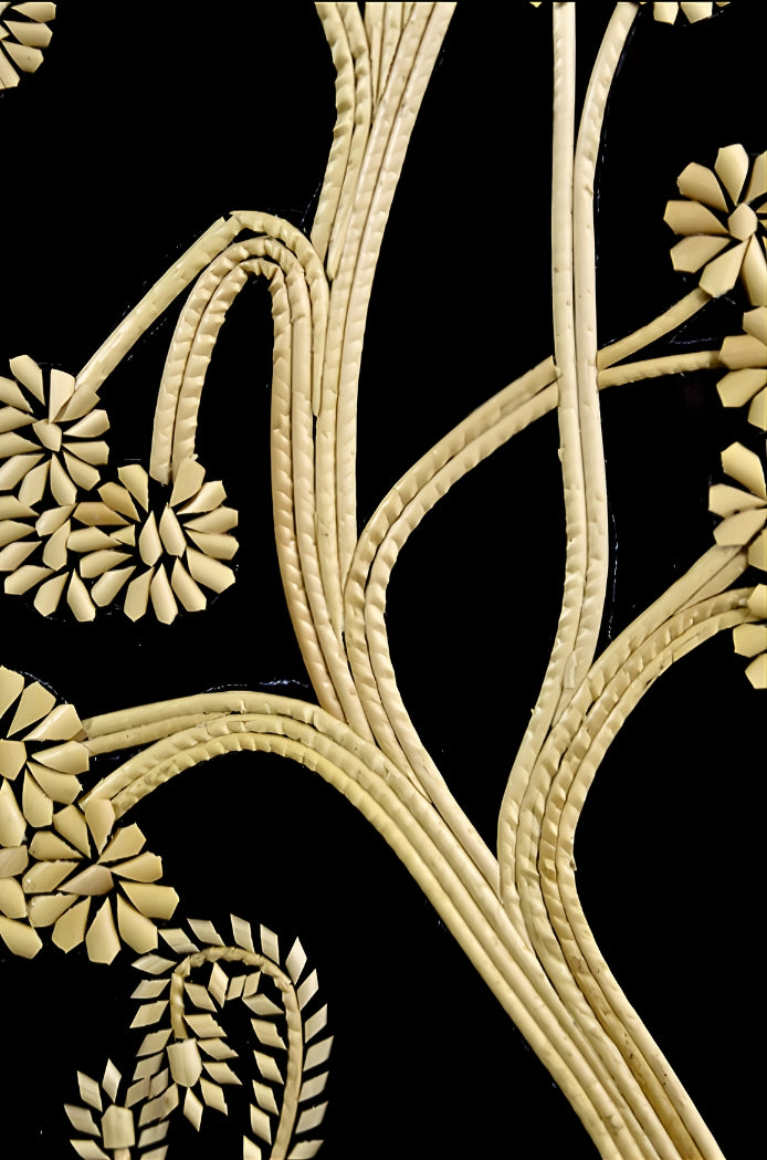 Peacock in Reverence – Sikki Heritage Art