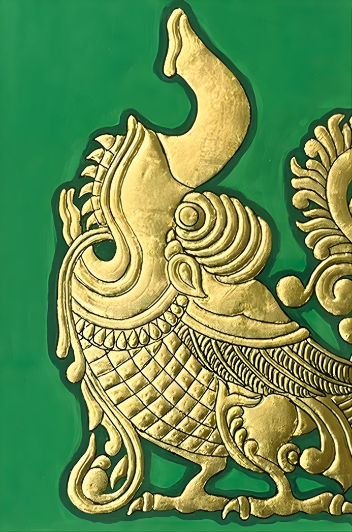 Yalli Pakshi - Mysore Paintings (22KT Gold Leaf)