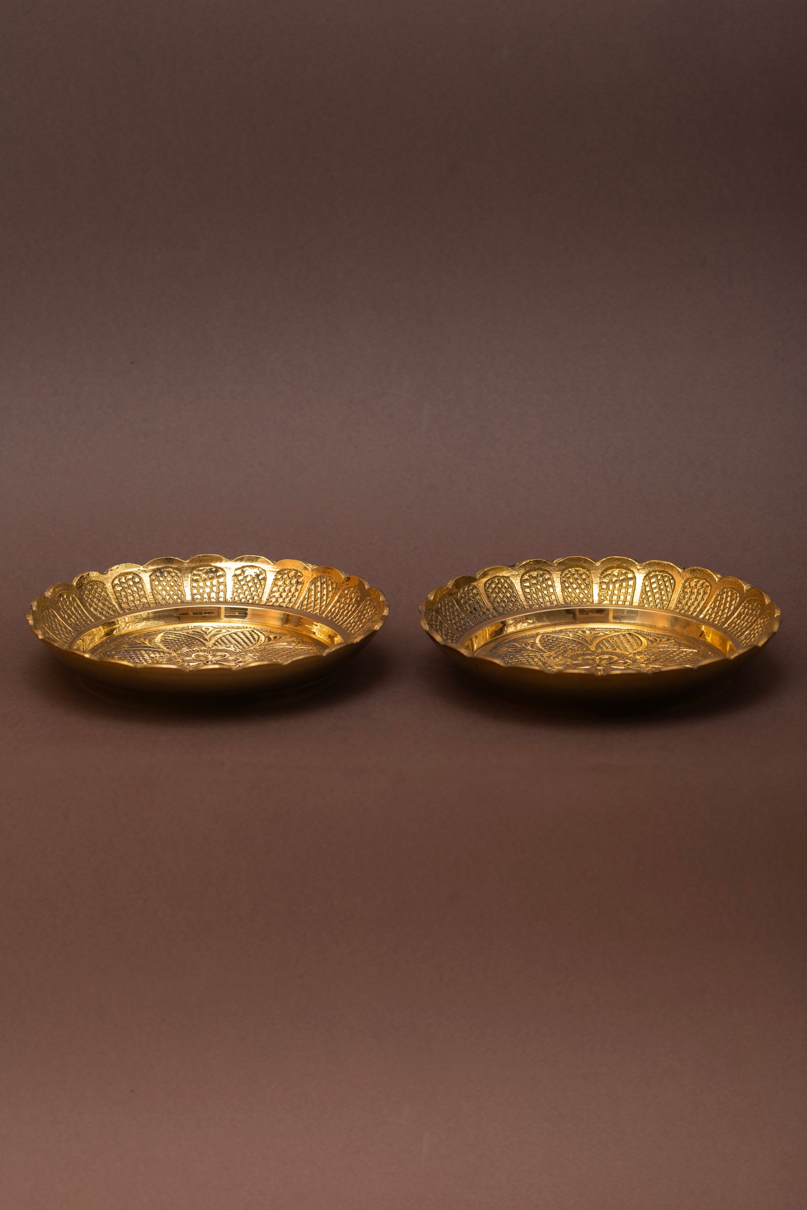 Sunflower Brass Plate (Set of 2)