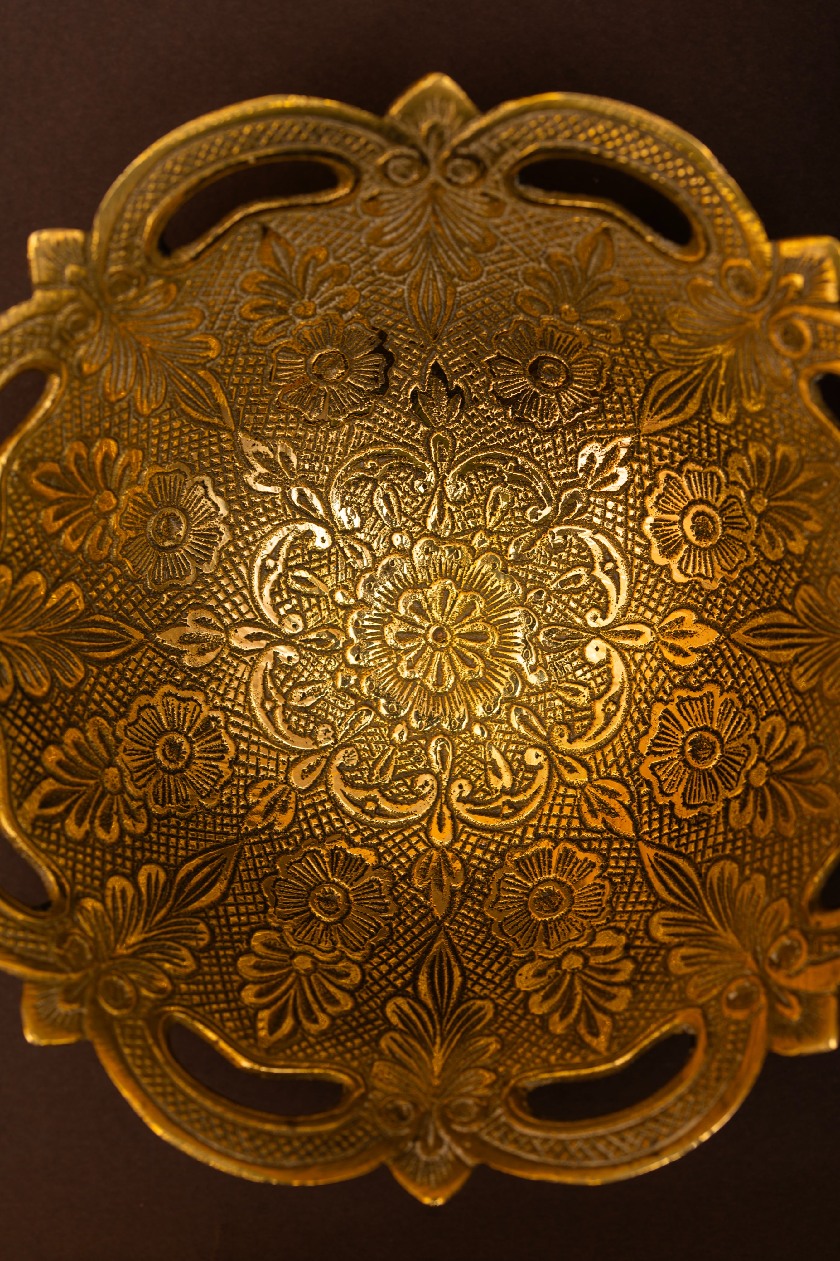 Sunehri Phool – Golden Bloom Brass Bowls (Set of 2)