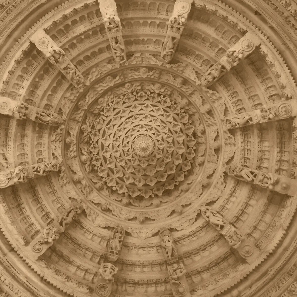 Temple Harmony : “Mandapam” Wallpaper