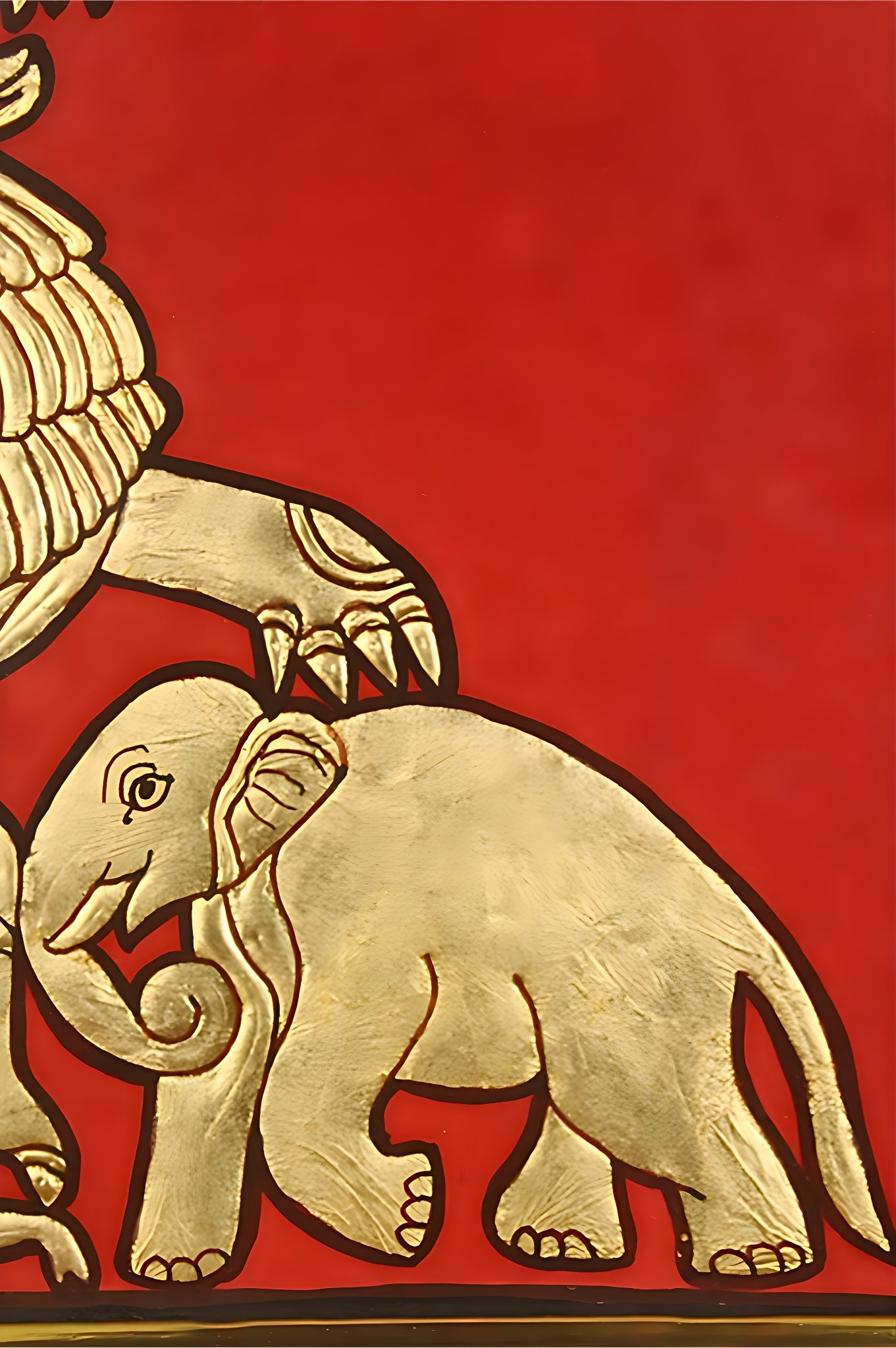 Gaja Shima - Mysore Painting (22KT Gold Leaf)