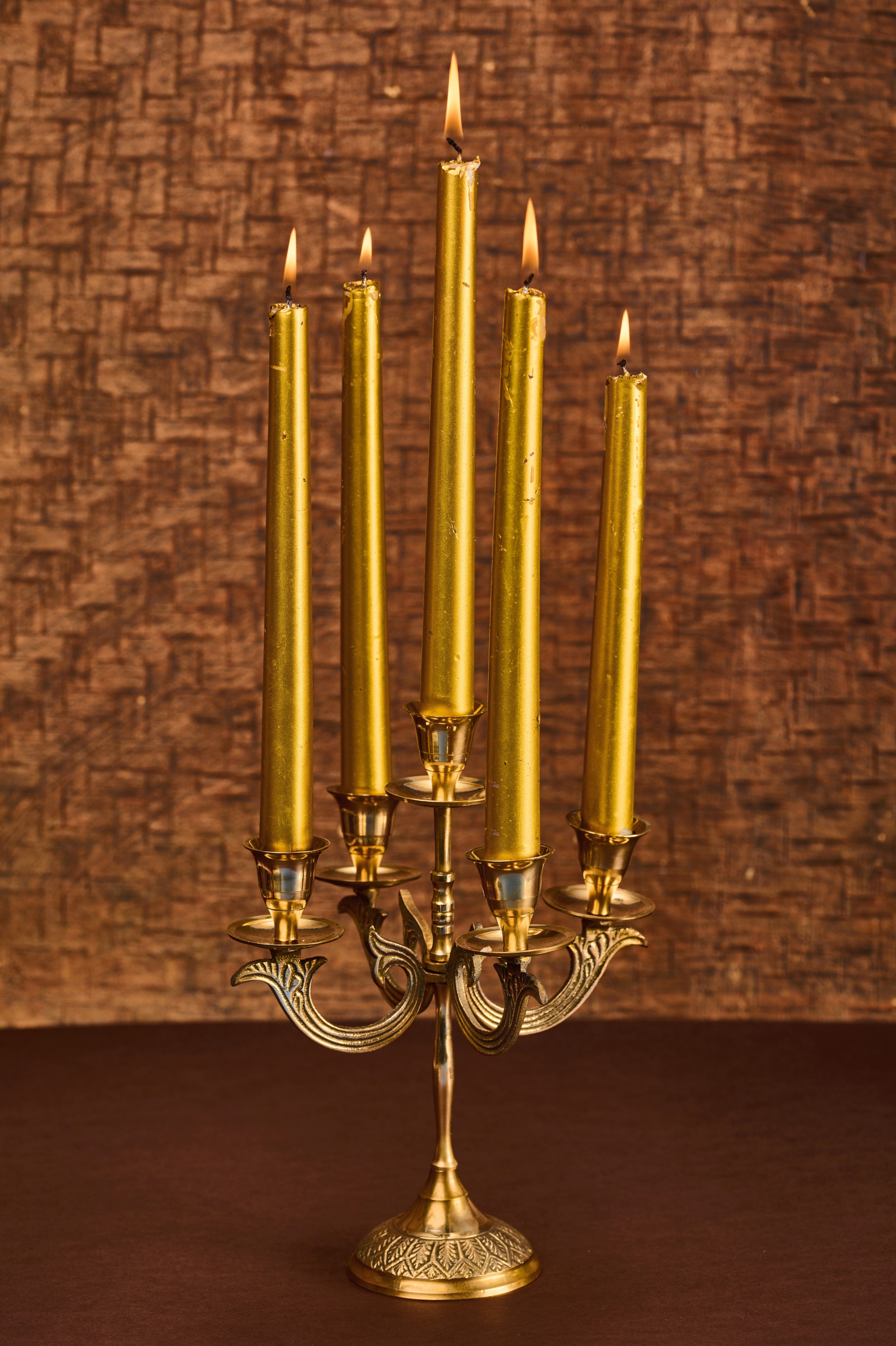 Victorian Candelabra In Brass