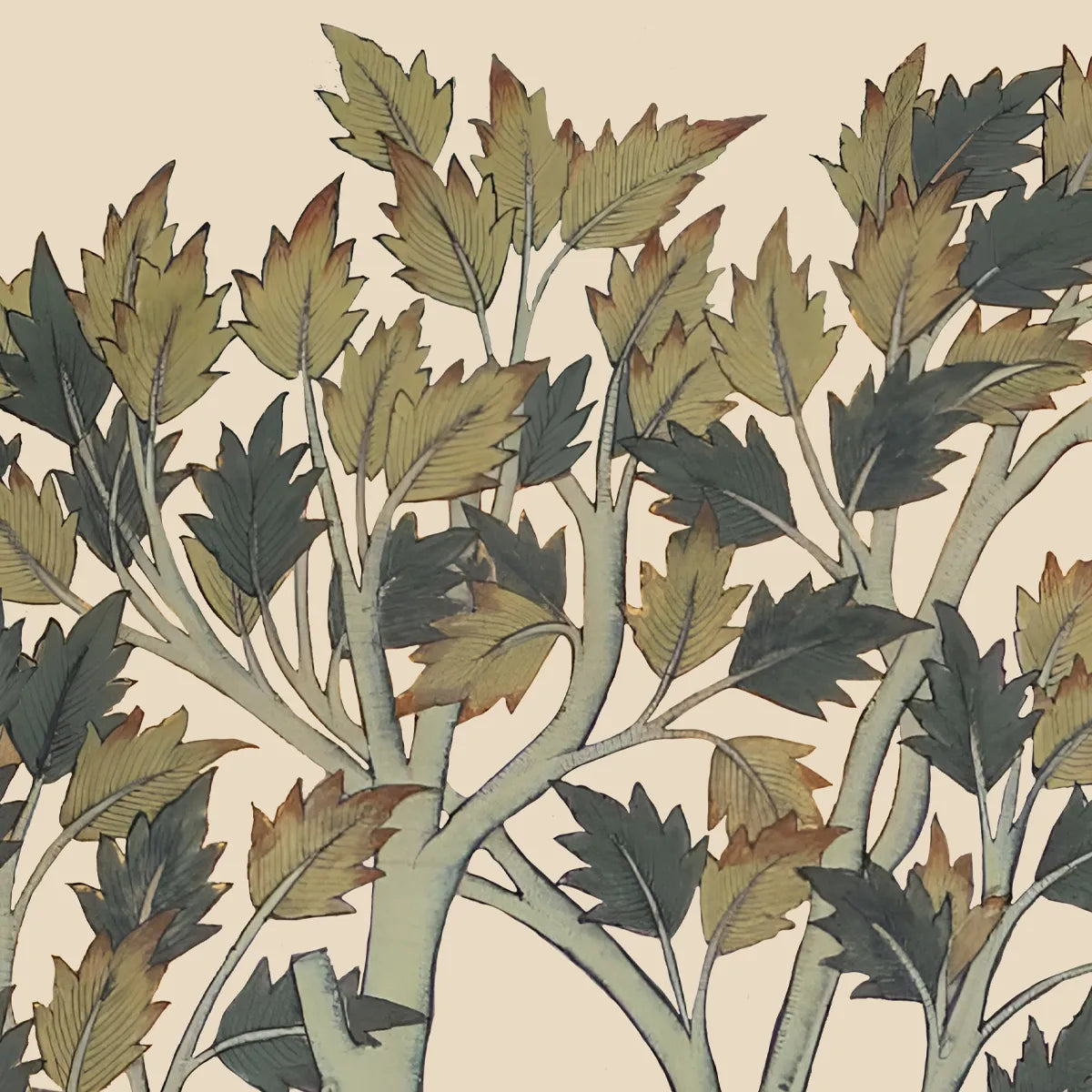 Van Raag Wallpaper - customized forest wallpaper - indian tradiitonal wallpaper