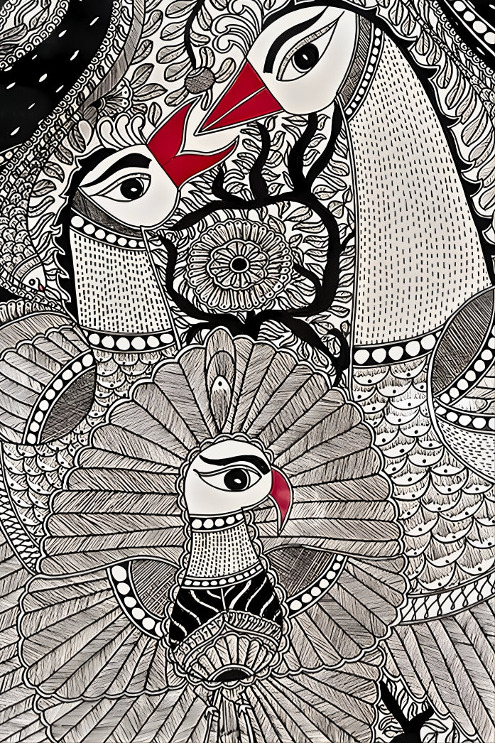 River of Life - Madhubani Painting