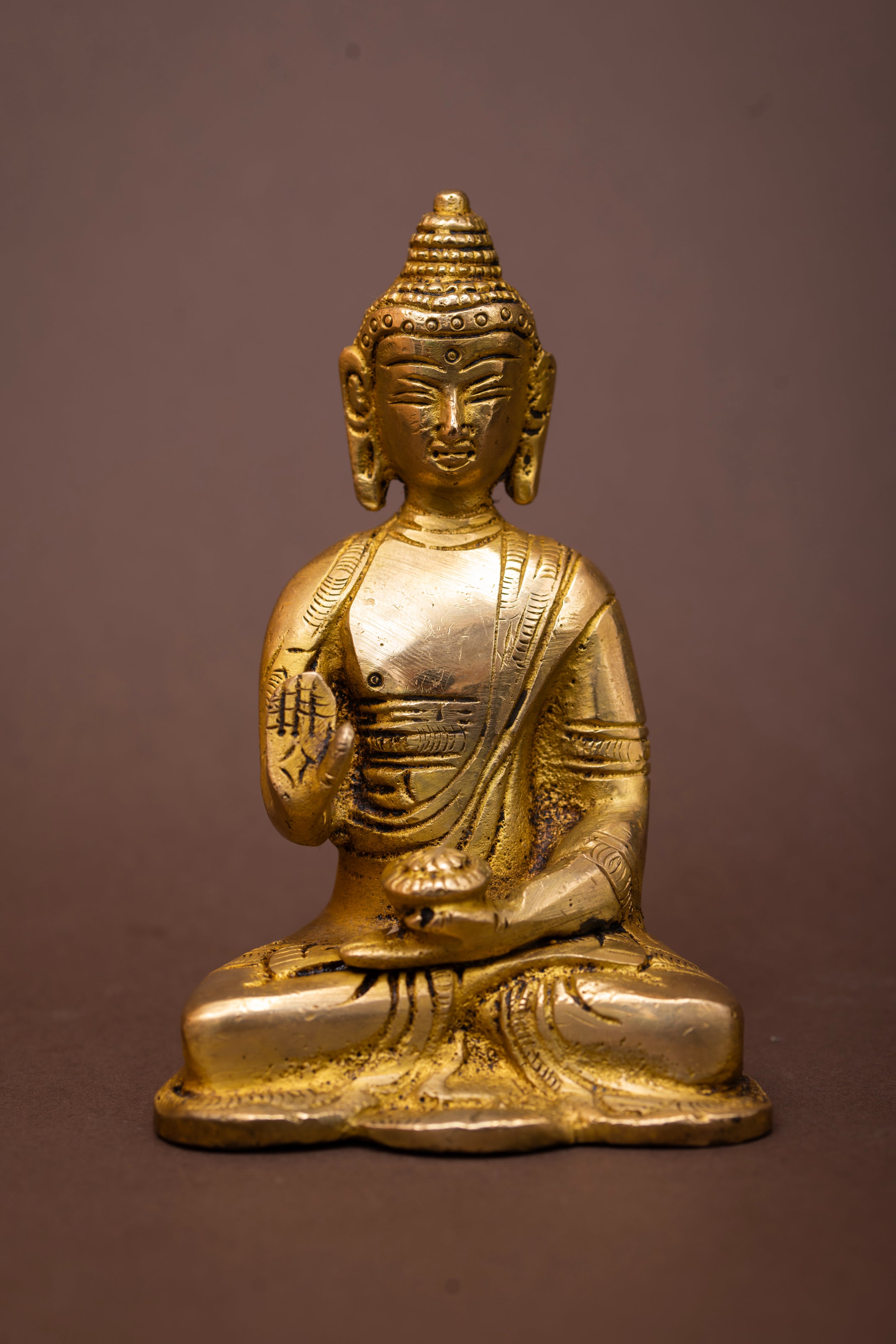 Dhyana Buddha Brass Sculpture