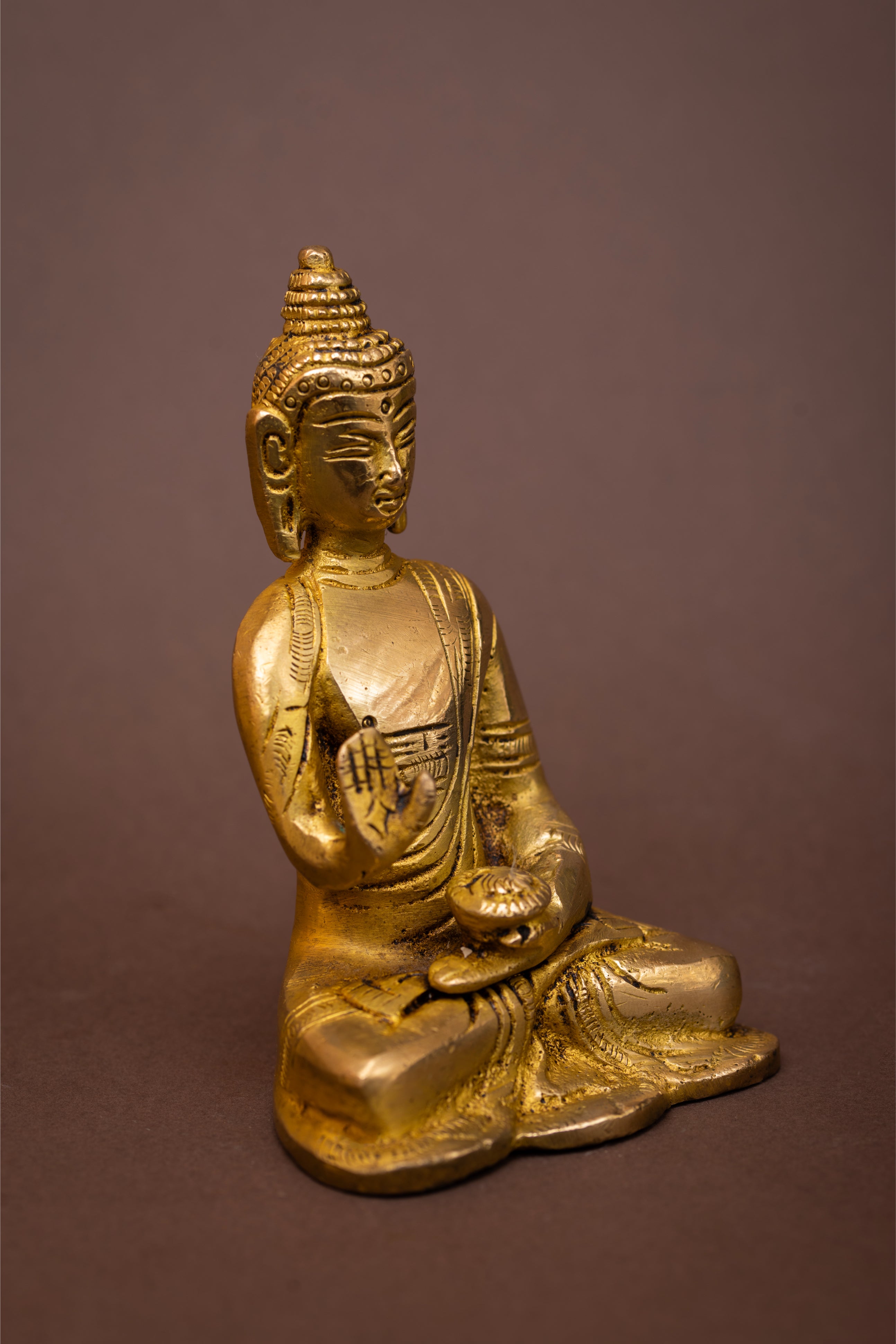 Dhyana Buddha Brass Sculpture