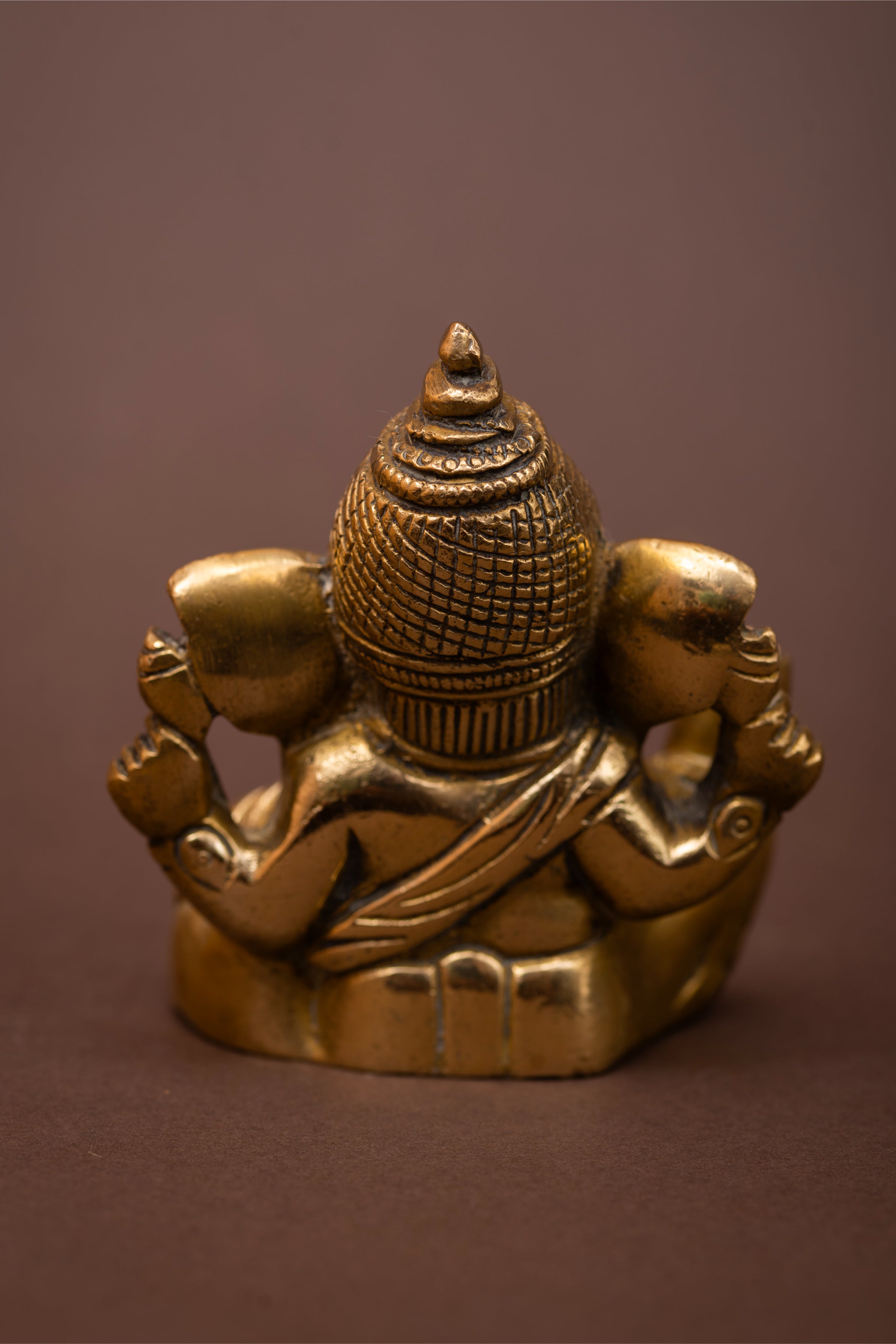 Ganapati Roop Brass Sculpture