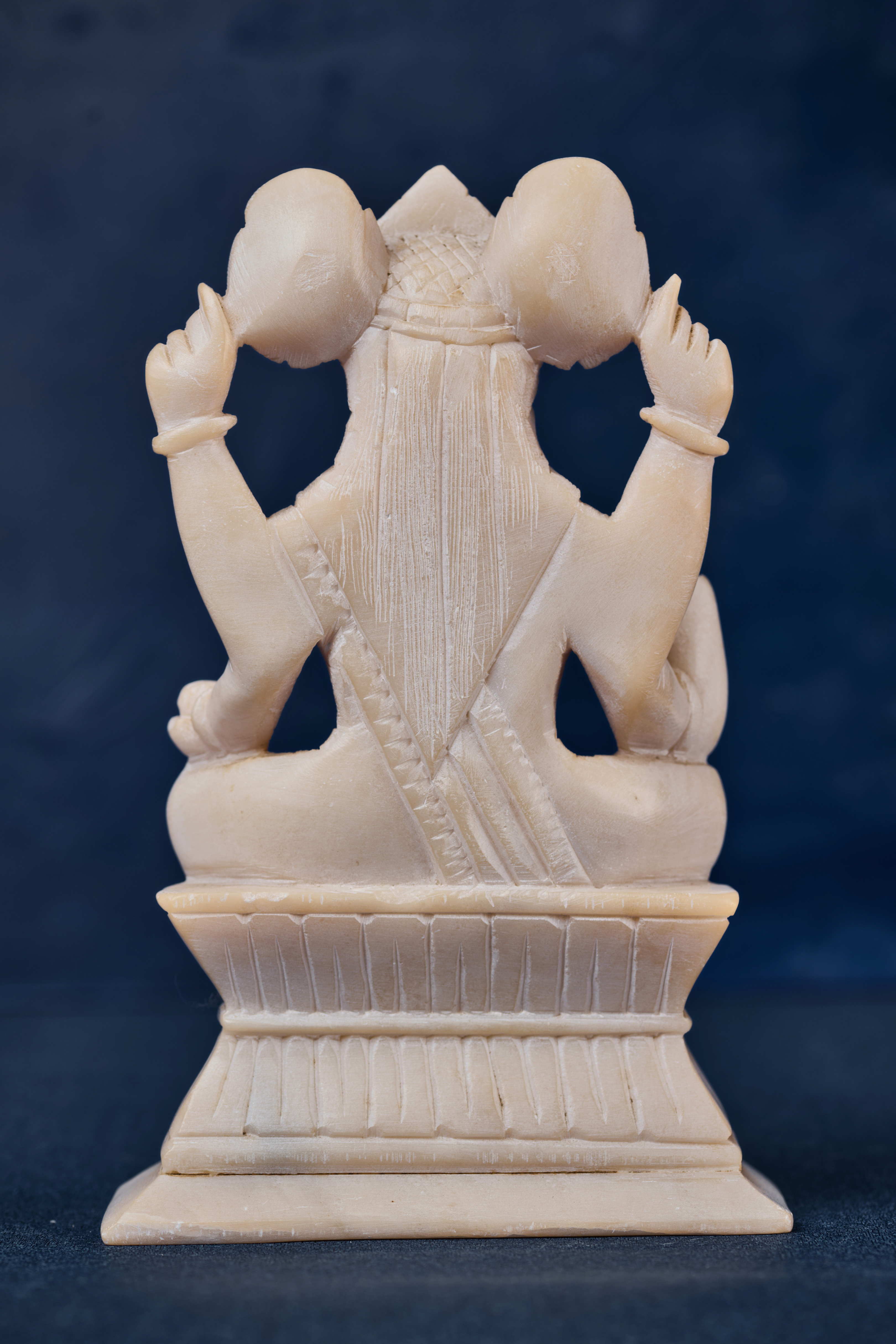 Lakshmi Goddess Statue in Light Stone